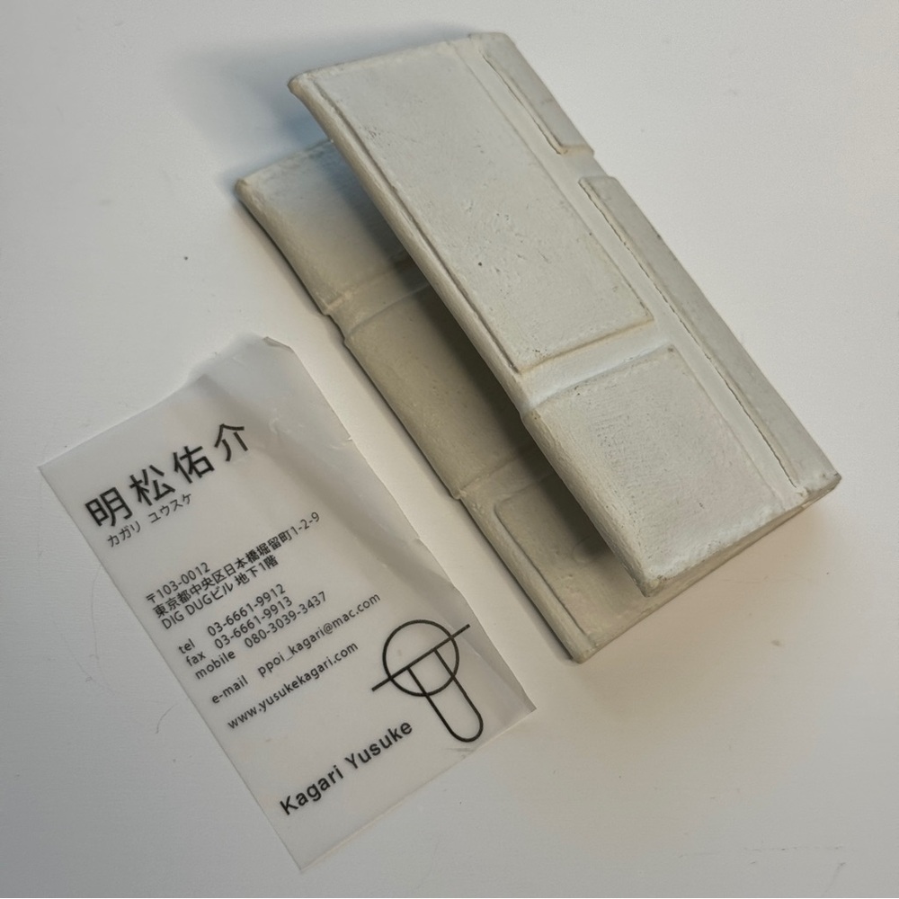Japanese Exclusive Kagari Yusuke White Rectangular Card Wallet Made in Japan